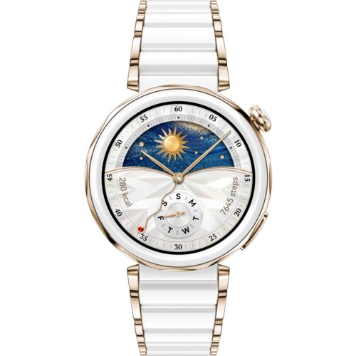 Huawei pametna ura Watch GT 5 Pro, 42mm, keramično ohišje, bela Cene