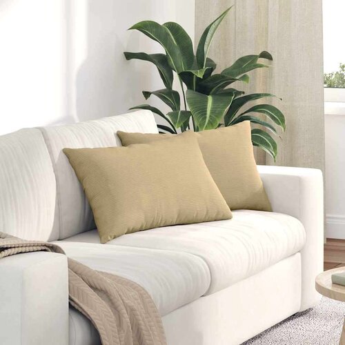 vidaXL Blazine za kavč 2 pcs Siva zelena 60 x 40 cm Žametna tkanina Cene