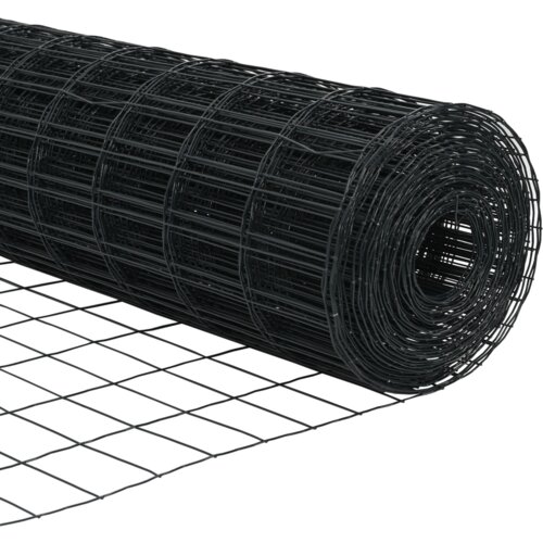 vidaXL Euro ograja s 7 flandriranimi stebri 1.6x10 m Cinkano jeklo Cene