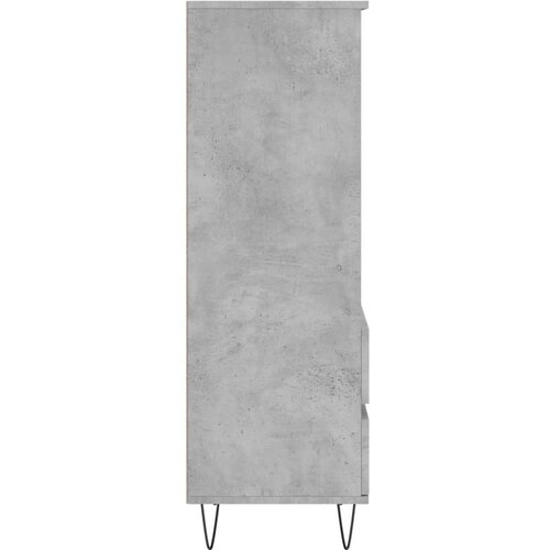 VidaXL Visoka komoda boja betona 40 x 36 x 110 cm konstruirano drvo Slike