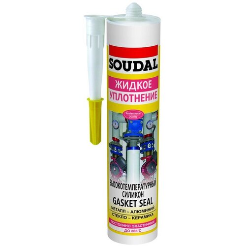 SOUDAL SILIKON V.TEMP 285c 0.300ml Crveni Slike