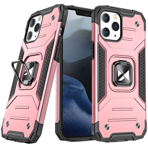 Wozinsky Ohi&amp;scaron;je Ring armor za Apple iPhone 13 Mini - Roza Slike