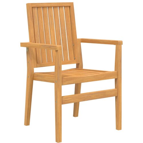  Složive vrtne stolice 4 kom 56,5x57,5x91 cm od masivne tikovine Slike