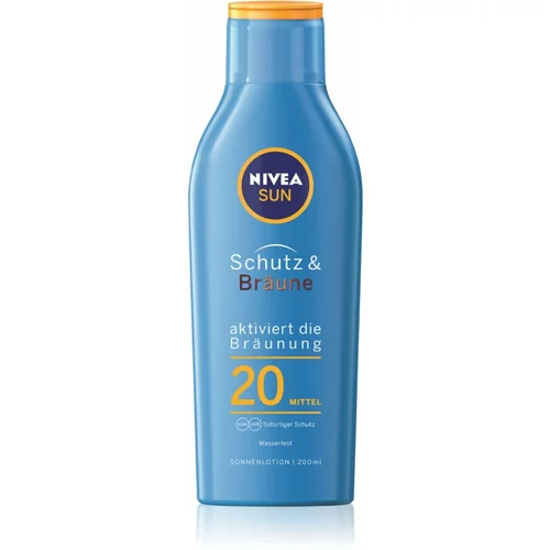 Nivea Sun Protect & Bronze intenzivno mlijeko za sunčanje SPF 20 200 ml