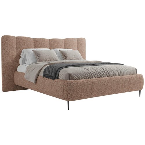 MID.YOU OBLAZINJENA POSTELJA 140 cm x 200 cm , les, tekstil, leseni material roza Slike