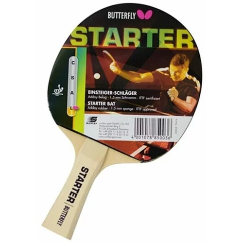Butterfly STARTER Reket za stolni tenis, crna, veličina