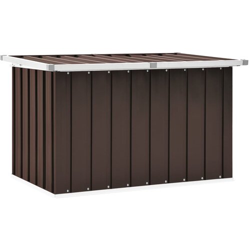 VidaXL Vrtna &amp;scaron;katla za shranjevanje rjava 109x67x65 cm Slike