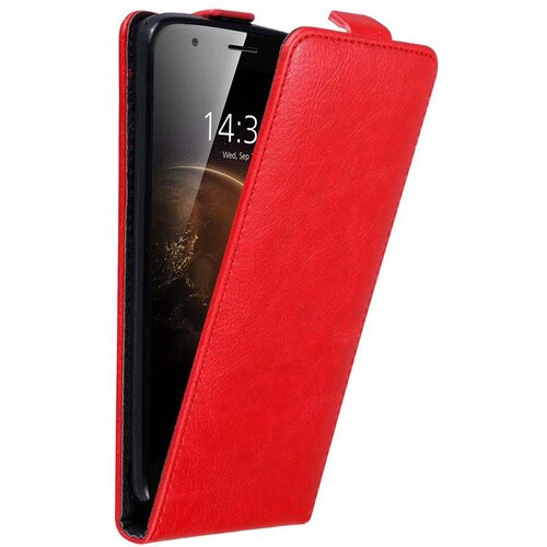 Cadorabo Ohi&scaron;je, združljivo z Huawei ASCEND G7 PLUS / G8 / GX8 v rdeče jabolko - Za&scaron;čitni ovitek v obliki flipa z magnetnim zapiranjem, (20565256) Cene