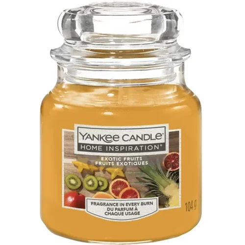 Yankee Candle Home Inspiration sveča v kozarcu Exotic Fruits - Small