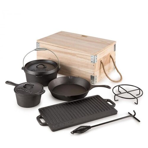 Klarstein HOTROD MASTERPLAN, LIT LONEC, SET, 7 DELOV, BARBECUE SET LONCEV, LITO ŽELEZO Cene