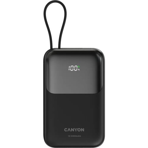  Power bank OnPower 101 built-in cable 10000 mAh PD22.5W Black Cene