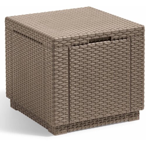 Allibert kockasti tabure za pohranu boja cappuccina 228749 Cijene