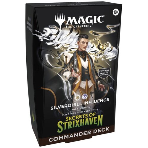 Wizards dru&scaron;tvena igra - magic the gathering - tcg secrets of strixhaven - commander deck - silverquill influence Cene
