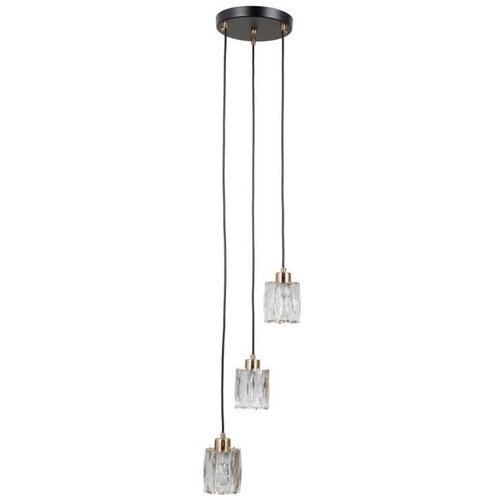  ITALUX PND-40813-3R-BK-HBR - Luster na sajli TORNO 3xE14/40W/230V crna/zlatna Cene