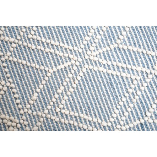 Tom Tailor ROČNO TKANA PREPROGA Colored Macrame four 160/230 cm tkano krem barve, pastelno modra Slike