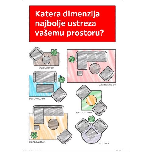 Novel tkana preproga cassandra 67/130 cm tkano večbarvno Slike