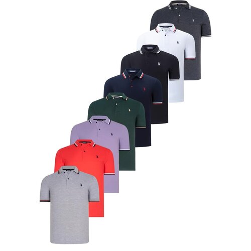 Dewberry OCTAL SET T8594 MENS T-SHIRT-BLACK-WHITE-NAVY BLUE-NEFTI-ANTH.-POMEGRANATE-LILA-GREY Cijene