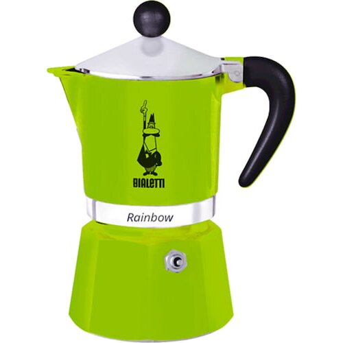 Bialetti Espresso kuhalnik Rainbow "3 skodelice" - Zelena Cene