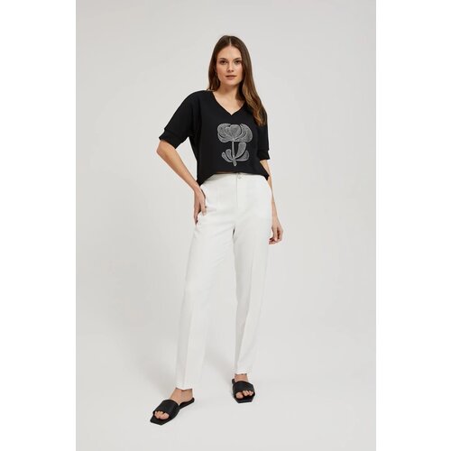 Marisse Women&amp;#039;s Trousers L-Sp-4313 Off White Slike