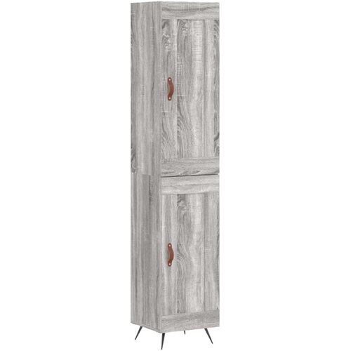 Maison Chic Visoka omara - Komoda - Predalnik siva sonoma 34,5x34x180 cm inženirski les, (21719495) Cene