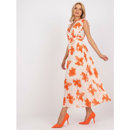 Italy Moda Dress-DHJ-SK-13166.94P-Orange Cene