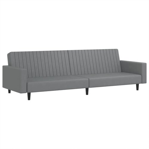 Maison Chic kavč - Sofa - Kanape dvosed z ležiščem sivo umetno usnje, (21726502) Cene