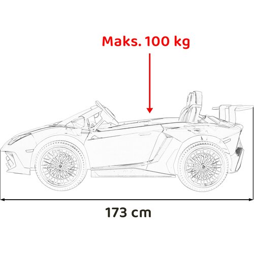  Licencirani auto na akumulator Lamborghini Aventador SV STRONG - dvosjed - sivi Slike