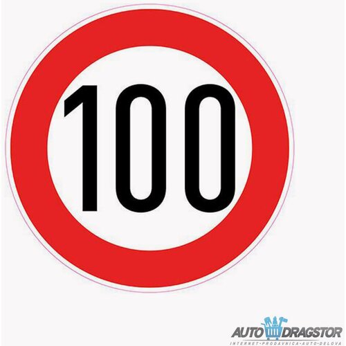 888 Car Accessories nalepnica ograničenja "100" velika Cene