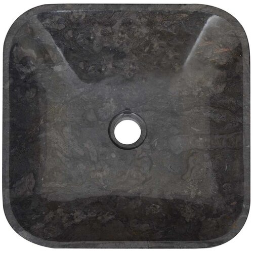  Umivaonik crni 40 x 40 x 10 cm mramorni Slike