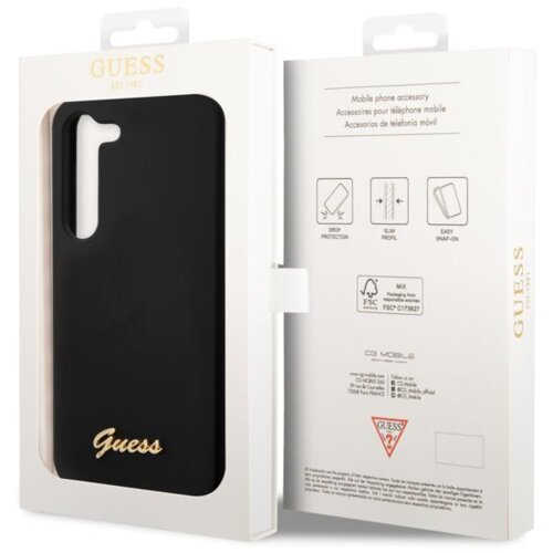 Guess GUHCS23SSLSMK ovitek za Samsung Galaxy S23 5G - črn Slike