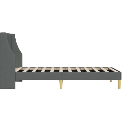  Krevetna konstrukcija Tamnosiva 90 x 190 cm Tkanina Slike