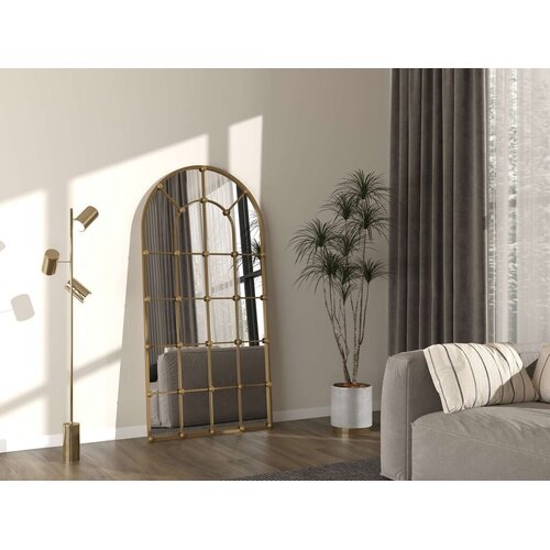 Hanah home Podno ogledalo Ovalis, 90 cm x 180 cm, zlatna boja Cijene