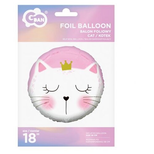  Balon iz folije z motivom Princesa mačka - 36 cm Cene