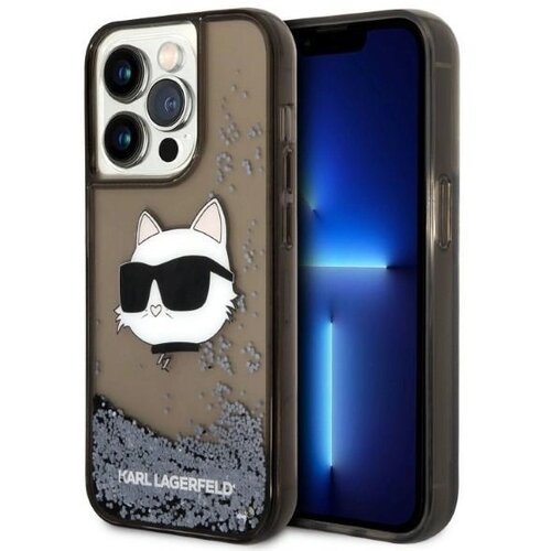 Karl Lagerfeld GLITTER CHOUPETTE HEAD OVITEK ZA IPHONE 14 PRO ČRN, (21899169) Cene