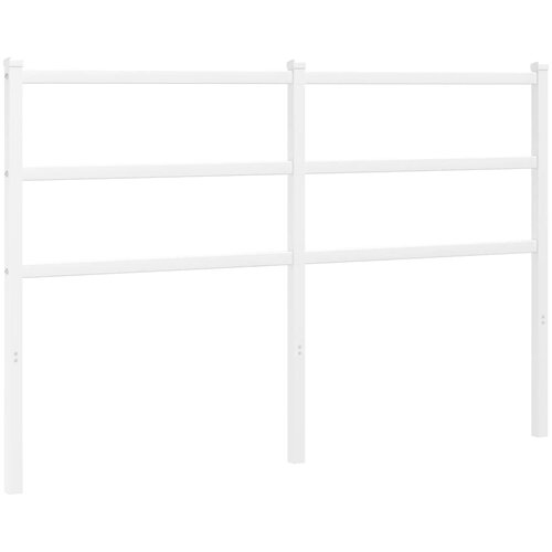 VidaXL Kovinsko vzglavje belo 135 cm, (21142455) Slike
