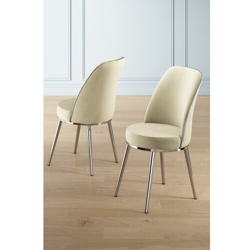 Hanah home Pefa set stolica, 45x91x42 cm, 6 dijelova, srebrno-krem boja Cijene