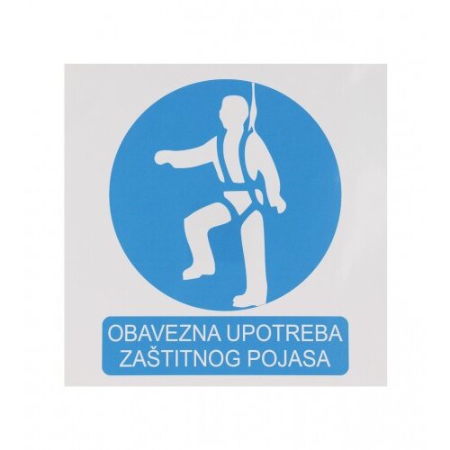 Master Naljepnica OBAVEZNA UPOTREBA ZAŠTITNOG POJASA 10x10cm M50869 Cijene