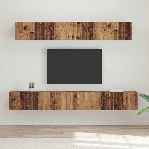 vidaXL Set TV stalka 5 pcs Staro drvo Srednja Konstruirano drvo Cijene