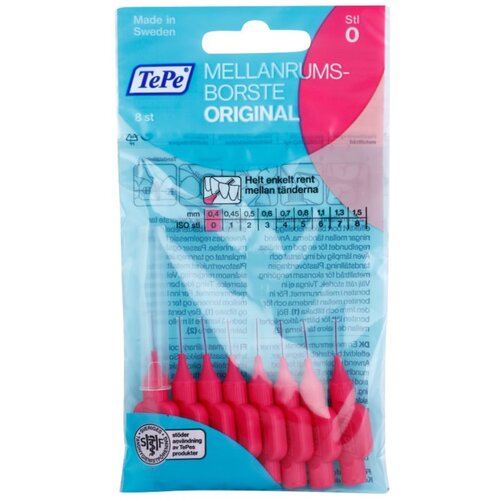 TEPE SWEDEN original 0,4 mm interdentalna četkica promjera 0,4 mm 8 kom unisex Slike
