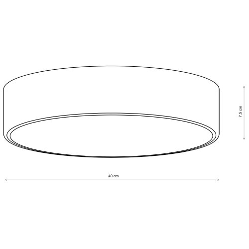 Brilagi plafonsko svetlo clare 3xE27/24W/230V prečnik 40 cm braon Slike