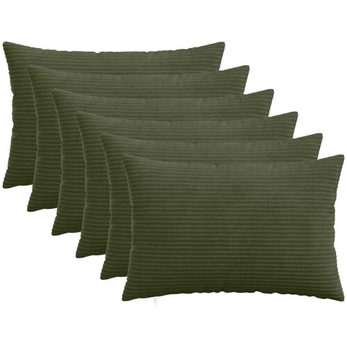  Presvlaka za jastuk 6 pcs HEERLEN Zelena 40 x 60 cm Kord Cene