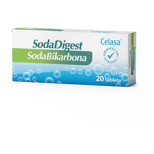 Celasa Soda bikarbona SodaDigest, 20 tableta Slike