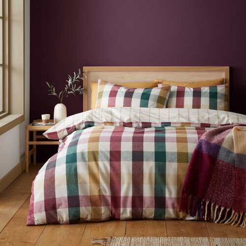 Catherine Lansfield Enojna posteljnina 135x200 cm Autumn Check &amp;ndash; Slike