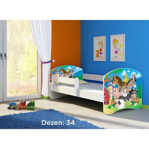 ACMA dečiji krevet ii 160x80 + dušek 6 cm WHITE34 Slike