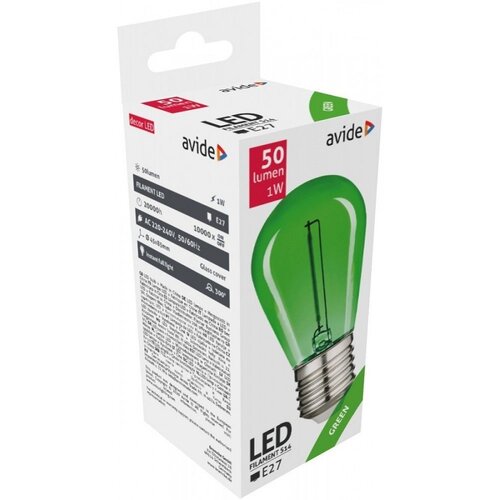 Avide LED sijalica FILAMENT E27 0.6W ZELENA Cene