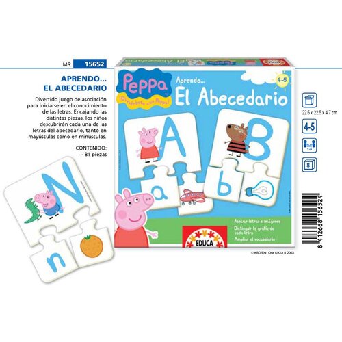 Peppa Pig Edukativna igra - učim abecedu Slike