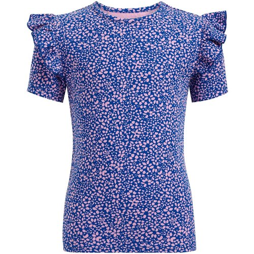 WE Fashion Majica kobalt modra / roza Slike