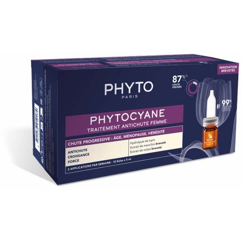 Phyto cyane women progressive tretman protiv opadanja kose za žene, 12 x 5 ml Slike