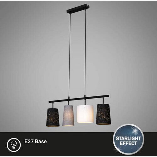 Lesnina XXXL Brilo 4027-045 - Viseći luster na sajli SHADES 4xE27/40W/230V Slike