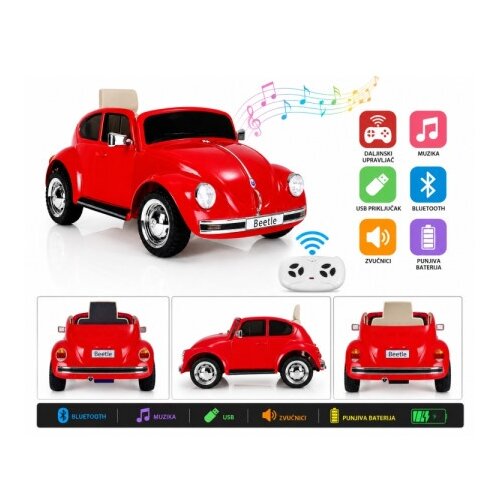  Dečiji autić na baterije beetle je1818 crveni ( BCK0941 ) Cene
